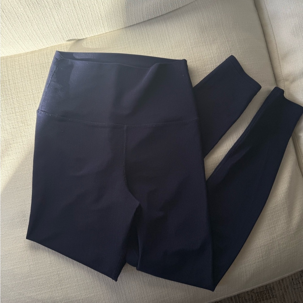 Beach Riot Ribbed Navy Leggings